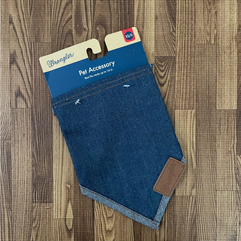 NWT Wrangler Blue Denim Pet Scarf
